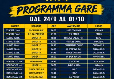 PROGRAMMA GARE *** 27 Settembre 2026 ***