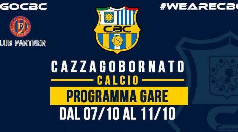 PROGRAMMA GARE dal 07 Ottobre 2026 PROGRAMMA GARE dal 07 Ottobre 2026
