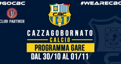PROGRAMMA GARE dal 30 Ottobre 2026 PROGRAMMA GARE dal 30 Ottobre 2026