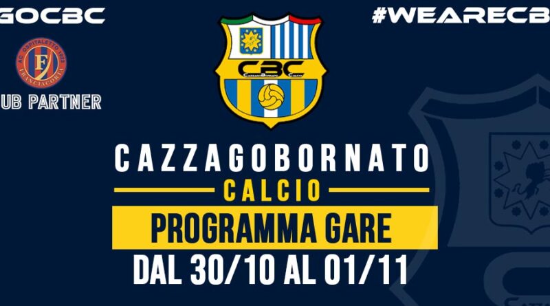 PROGRAMMA GARE dal 30 Ottobre 2026 PROGRAMMA GARE dal 30 Ottobre 2026